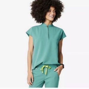 Figs Rafaela Scrub Top in Marine, seasonal color!